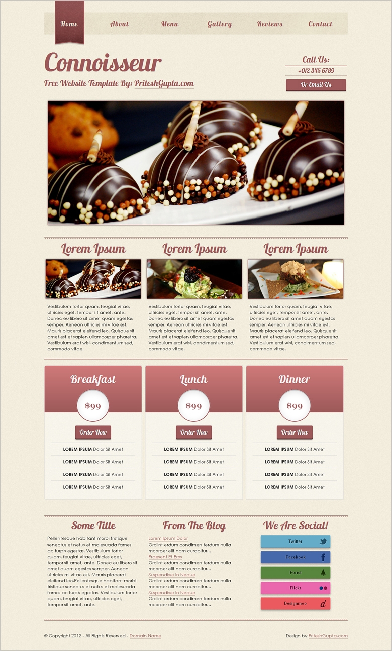 15 best free cafe website templates