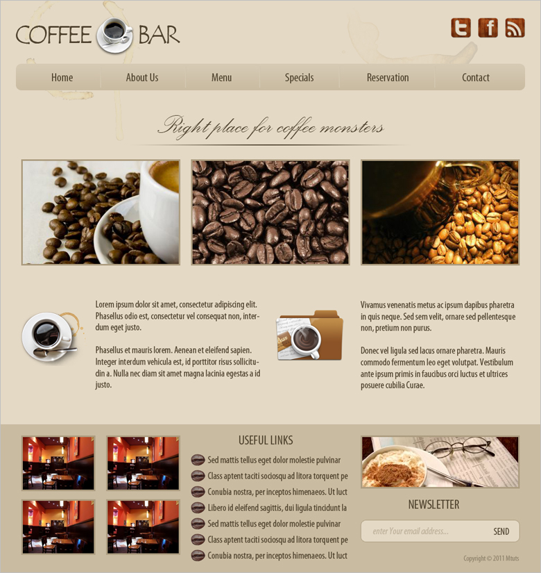 15 Best Free Cafe Templates And Themes