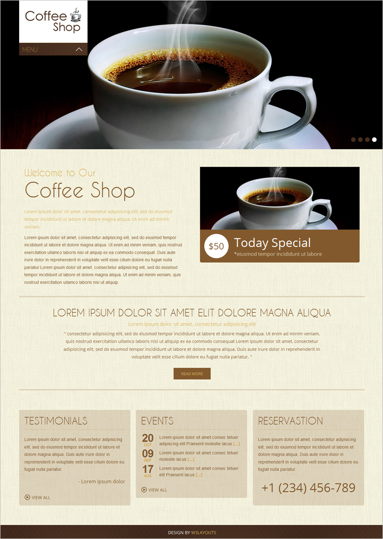 15 best free cafe website templates