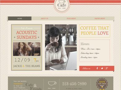 15 Best Free Café Templates and Themes