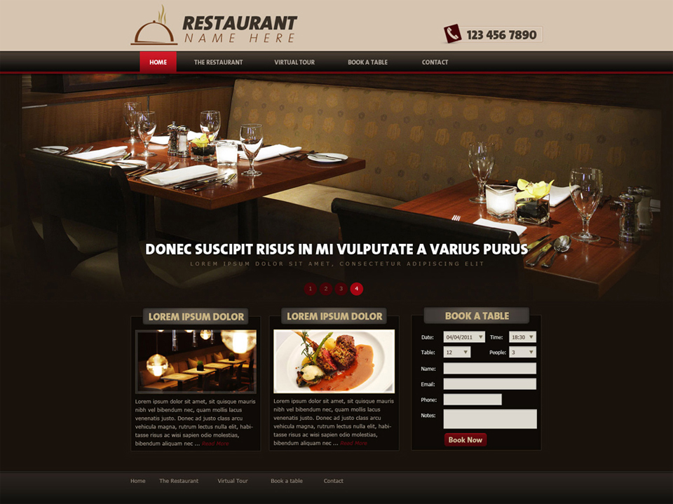 30 Best Free Restaurant Templates and Themes