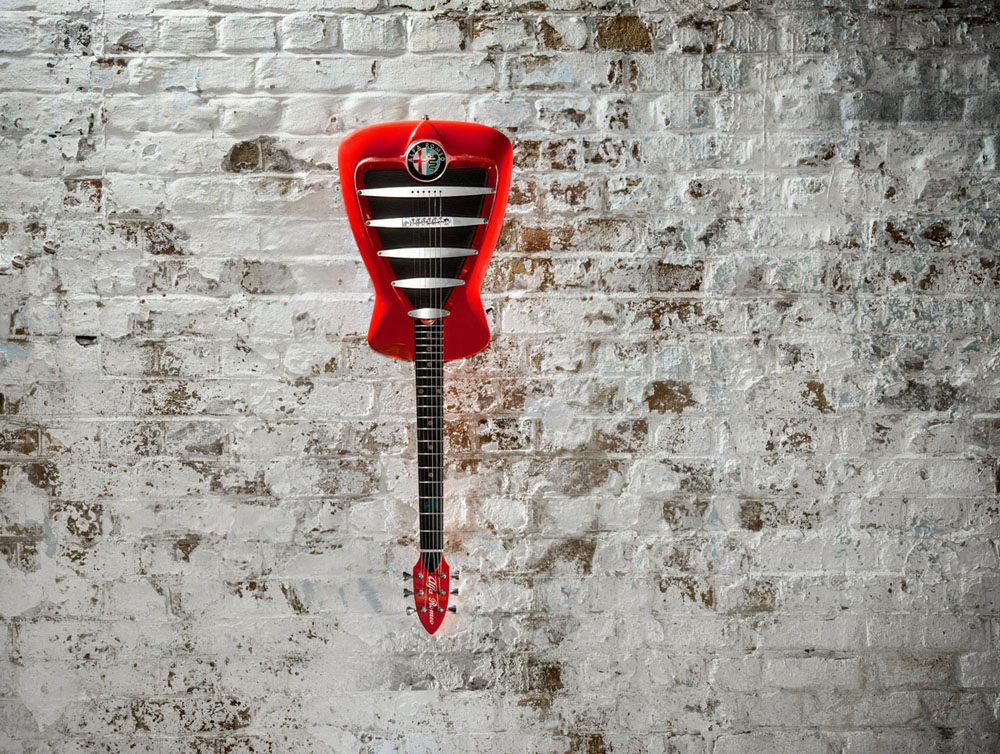 Alfa Romeo Inspired Custom Guitar