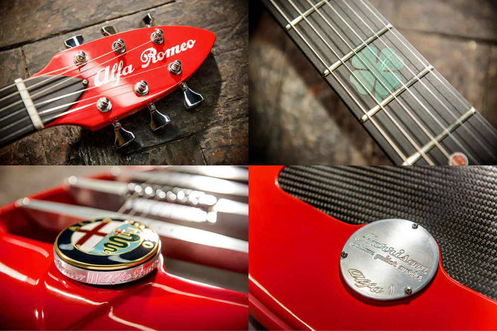 Alfa Romeo Inspired Custom Guitar