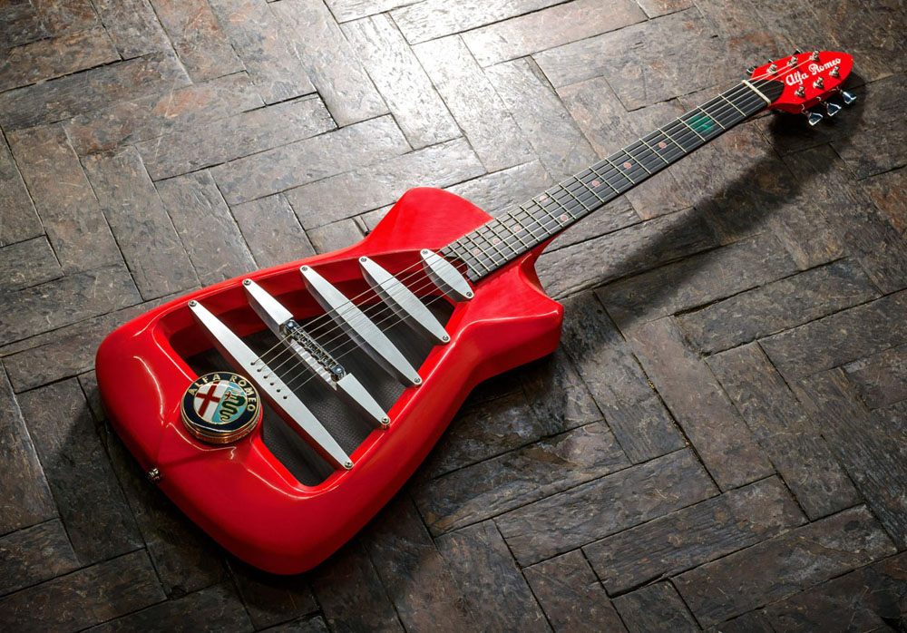 Alfa Romeo Inspired Custom Guitar