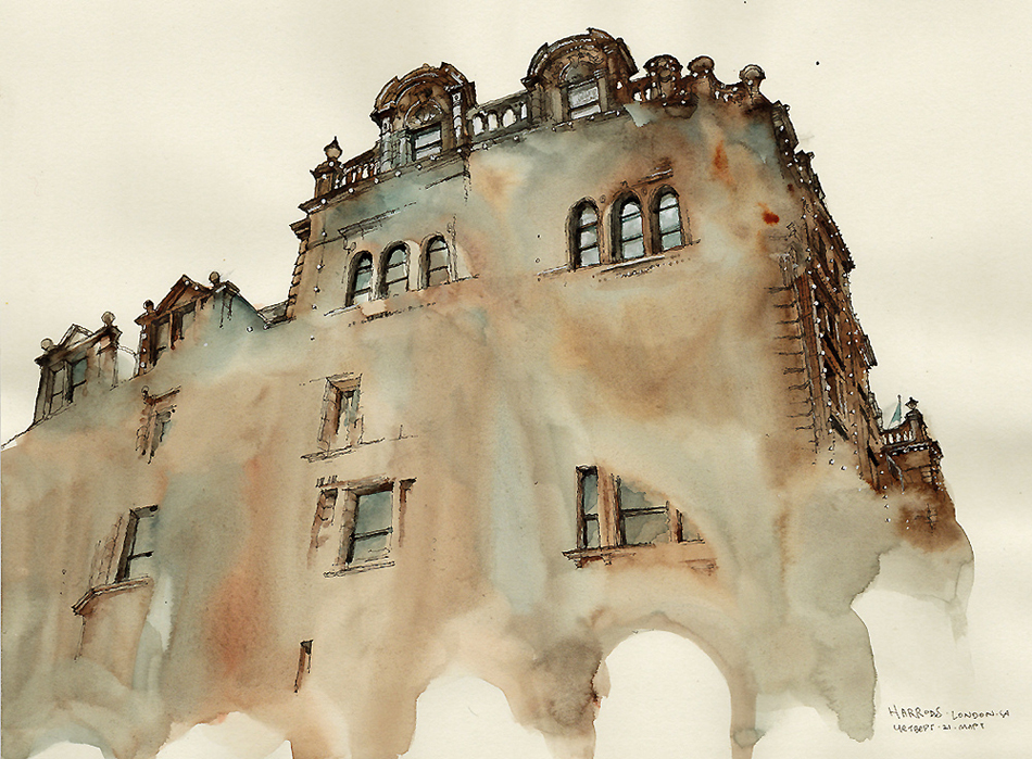 Elusive Architecture In Watercolors Of Korean Artist Sunga Park