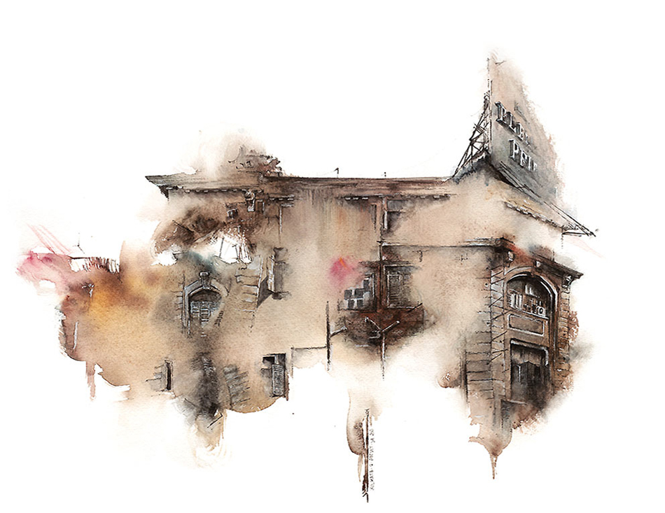 Elusive Architecture in Watercolors of Korean Artist Sunga Park