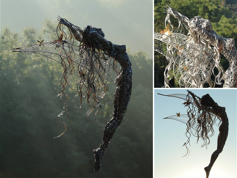 Stainless Steel Wire Fairies by Robin Wight