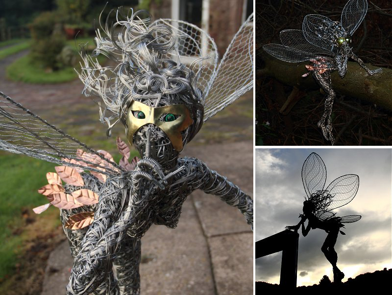 Stainless Steel Wire Fairies by Robin Wight