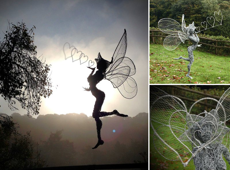 Stainless Steel Wire Fairies by Robin Wight