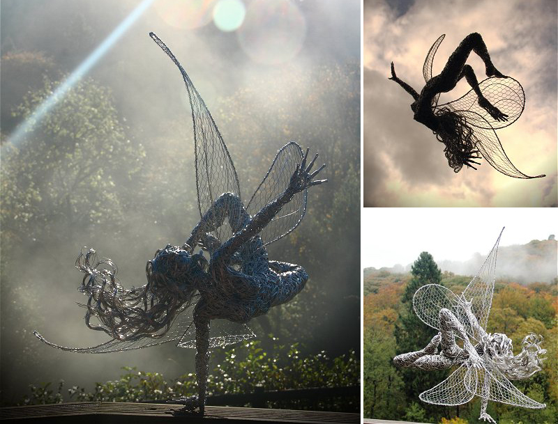 Stainless Steel Wire Fairies by Robin Wight