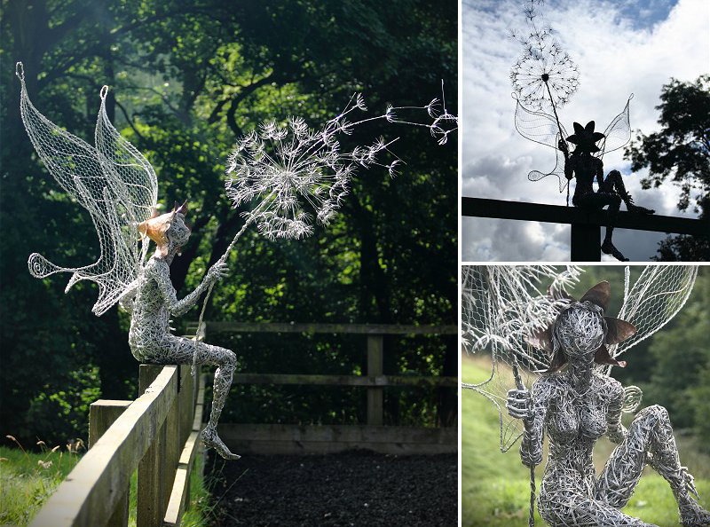 Stainless Steel Wire Fairies by Robin Wight