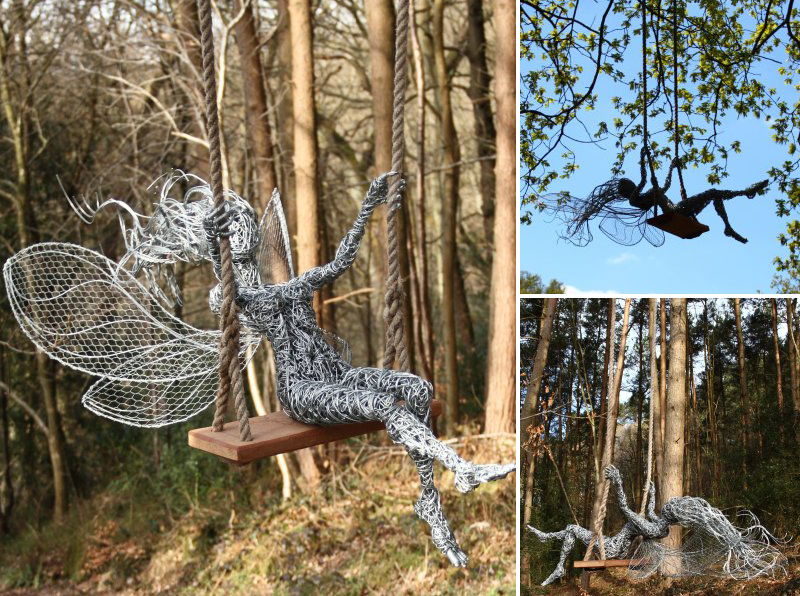 Stainless Steel Wire Fairies by Robin Wight
