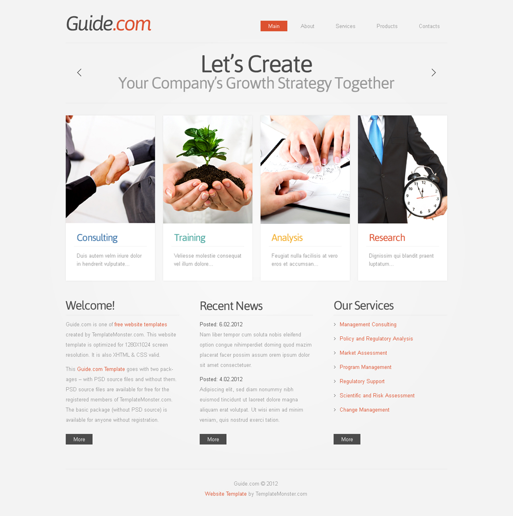 free business consulting template