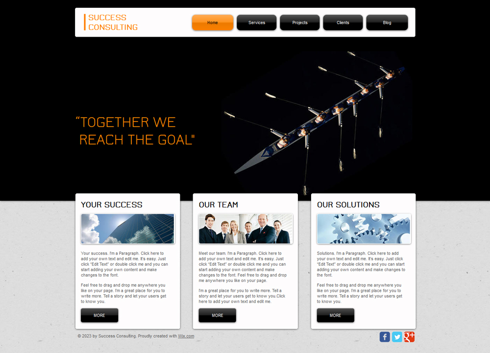 free success consulting HTML5 template