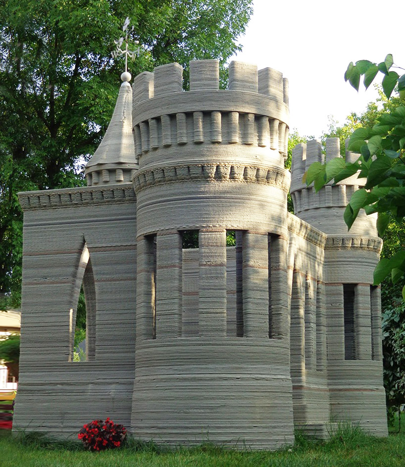 3D printed concrete castle