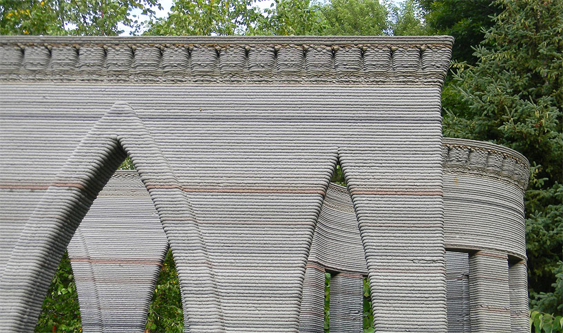 3D printed concrete castle