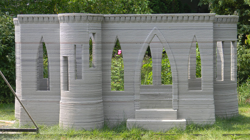 3D printed concrete castle