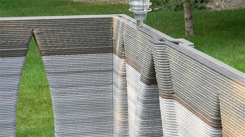 3D printed concrete castle