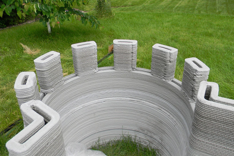 3D printed concrete castle