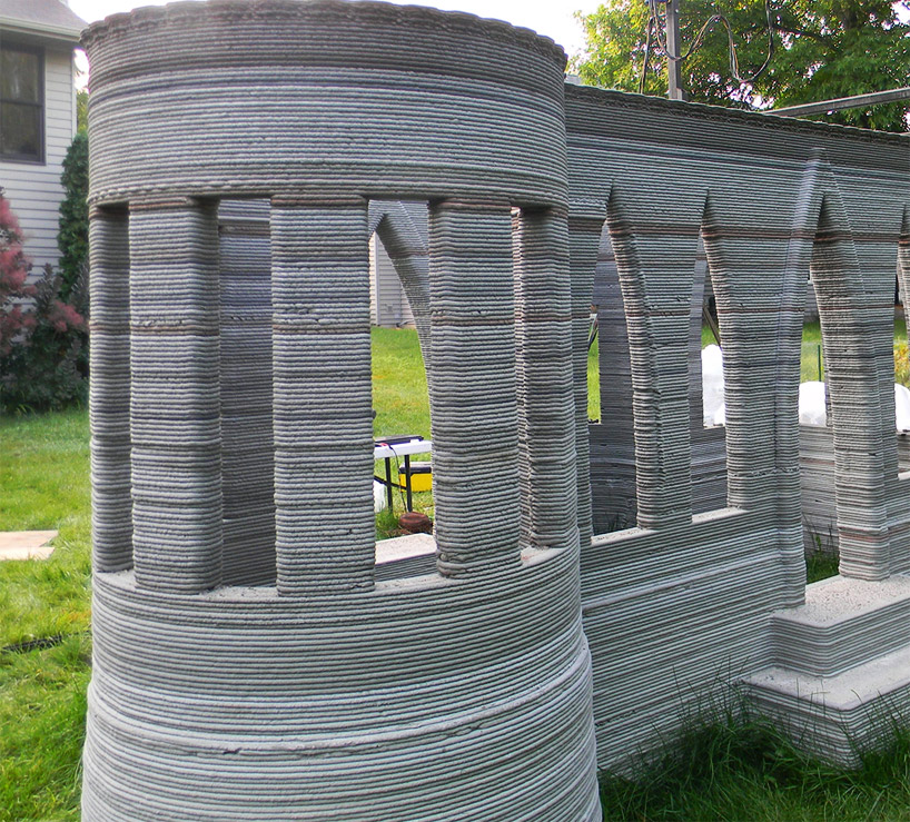 3D printed concrete castle