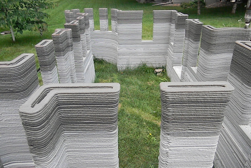 3D printed concrete castle