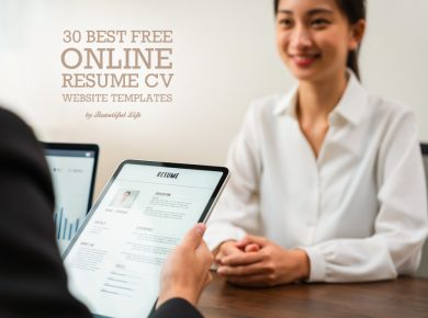 30 Best Free Online Resume CV Website Templates
