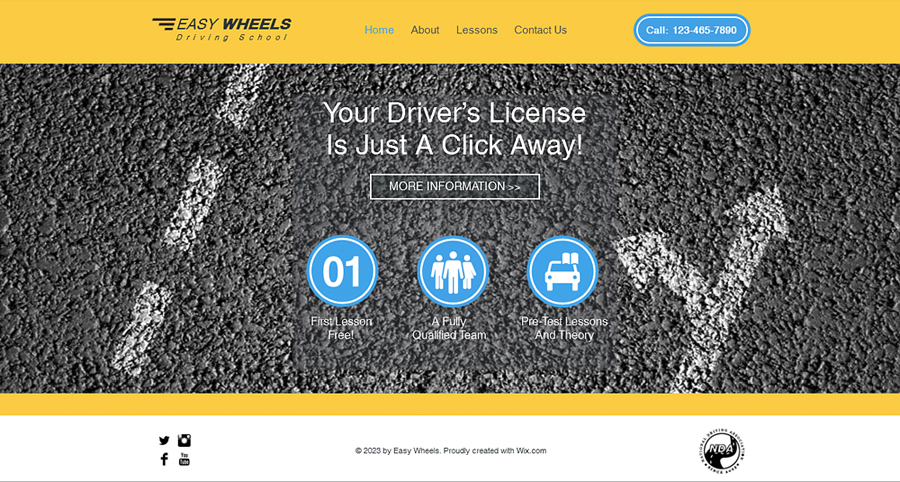 Free Driving School HTML5 Template