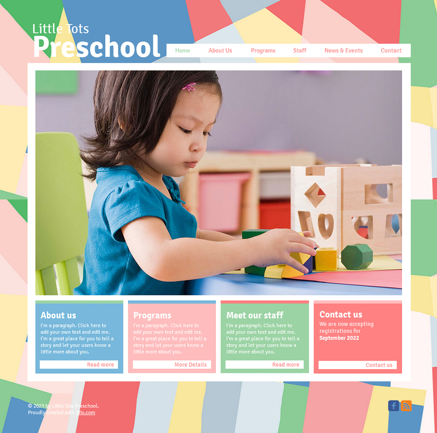Free Preschool HTML5 Template