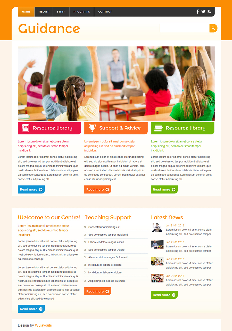 Free Guidance Website Template