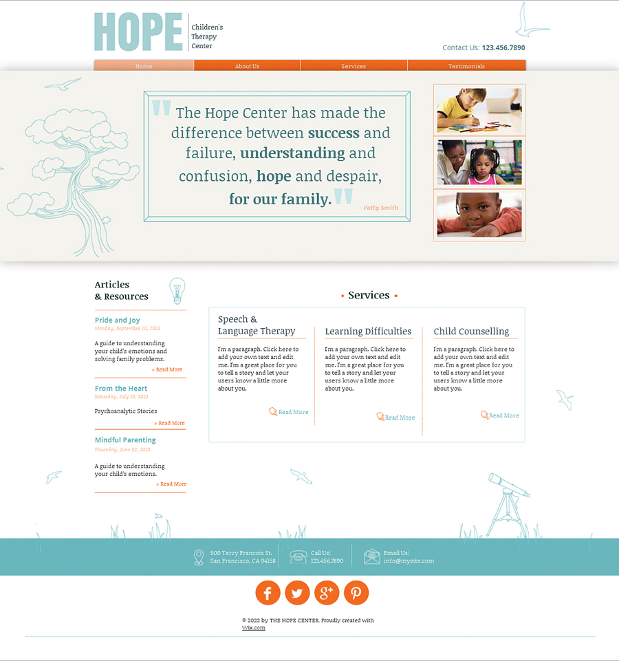 Free Therapy Center HTML5 Template
