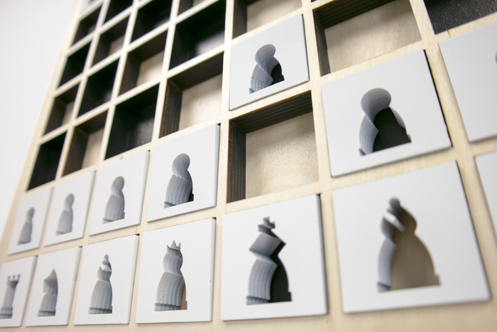 wall-hanging chessboard Mate