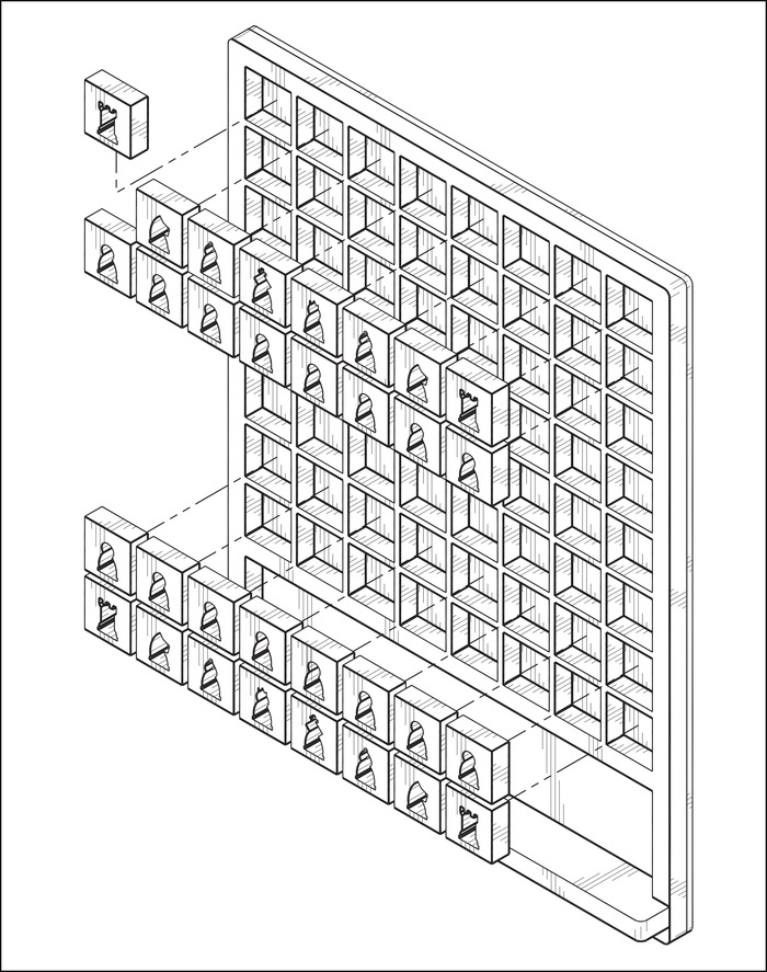 wall-hanging chessboard Mate