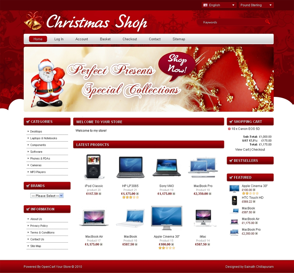 Christmas Shop Opencart Template 