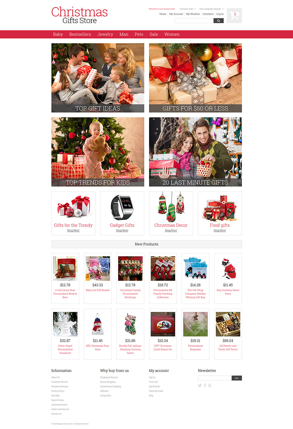 Christmas Gifts Magento Theme