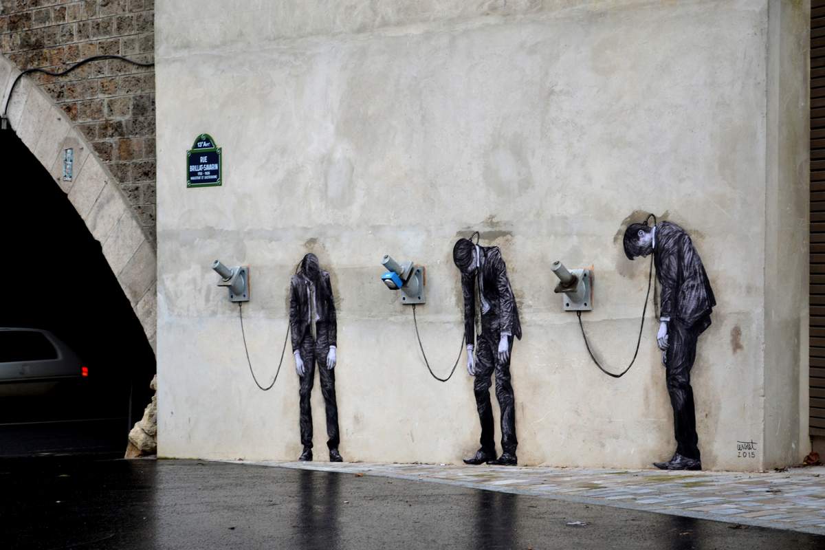 Humorous Street Art of French Artist Levalet