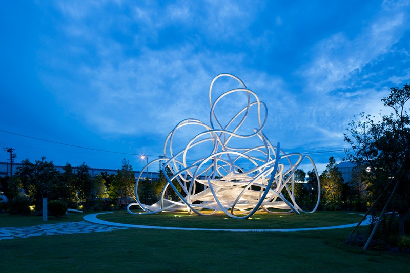 Sculptural Playground Forest Loops in Japan
