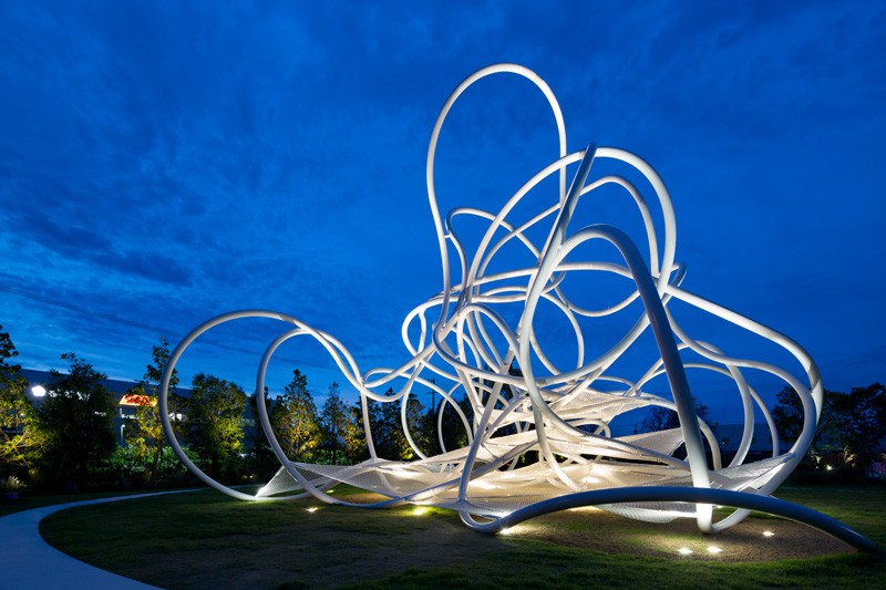 Sculptural Playground Forest Loops in Japan