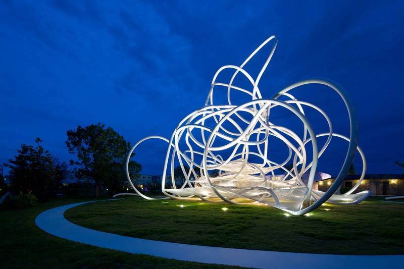 Sculptural Playground Forest Loops in Japan