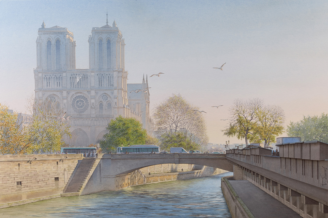 Irresistible Paris on Watercolors of Thierry Duval