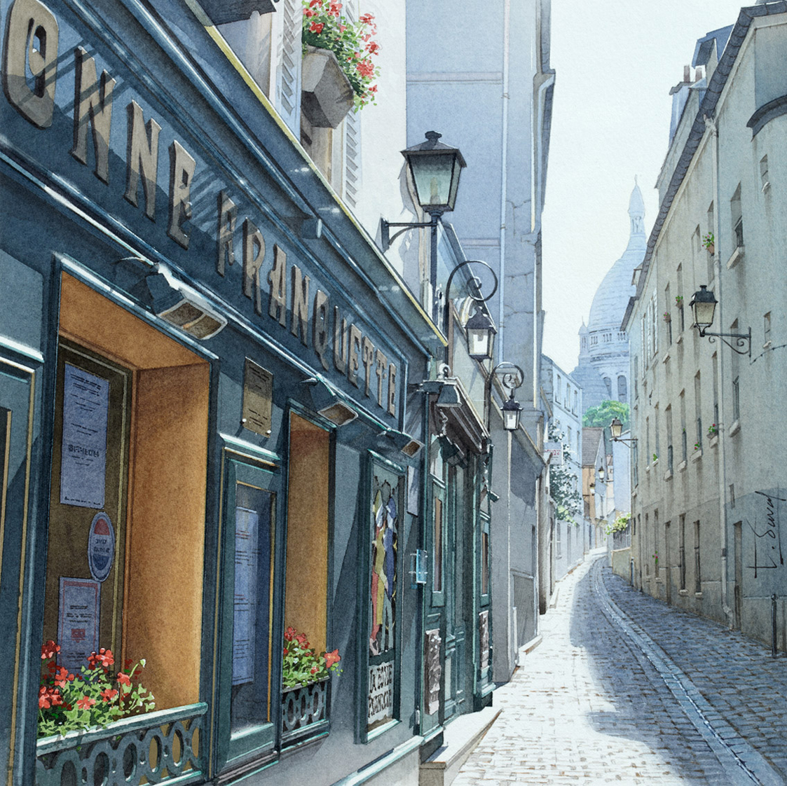 Irresistible Paris on Watercolors of Thierry Duval