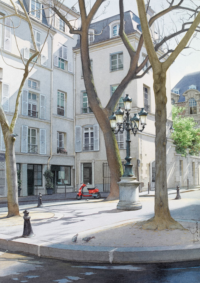 Irresistible Paris on Watercolors of Thierry Duval