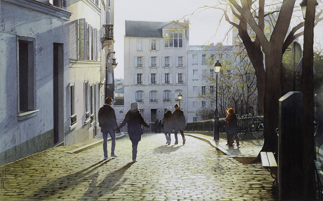 Irresistible Paris on Watercolors of Thierry Duval