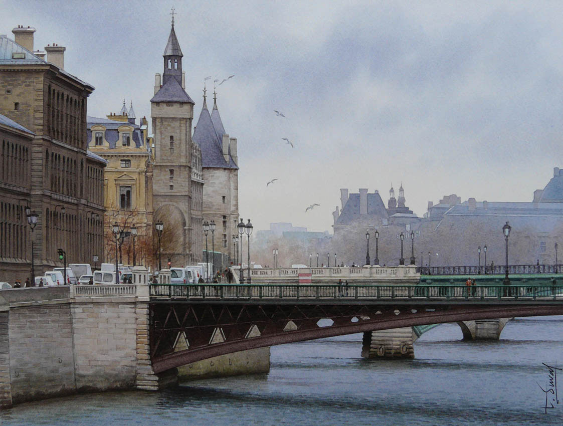 Irresistible Paris on Watercolors of Thierry Duval