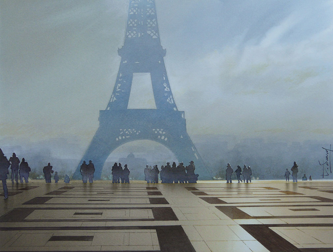 Irresistible Paris on Watercolors of Thierry Duval