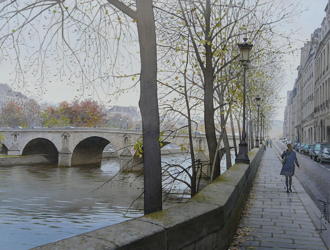 Irresistible Paris on Watercolors of Thierry Duval