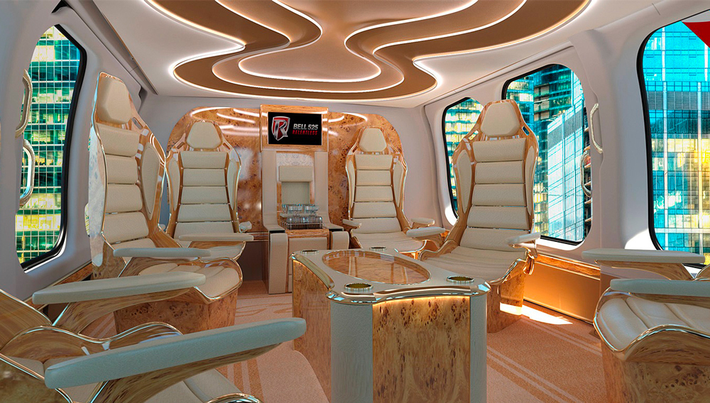 Luxurious 'Bell 525 Relentless' Helicopter