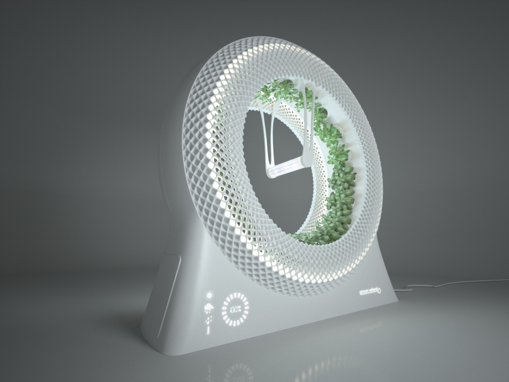 Green Wheel Rotary Garden