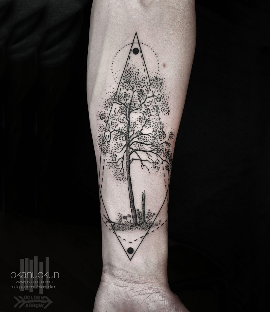 geometric tattoo