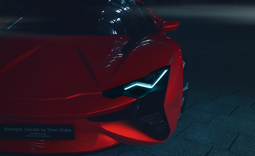 Vensepto Concept Car by Steel Drake
