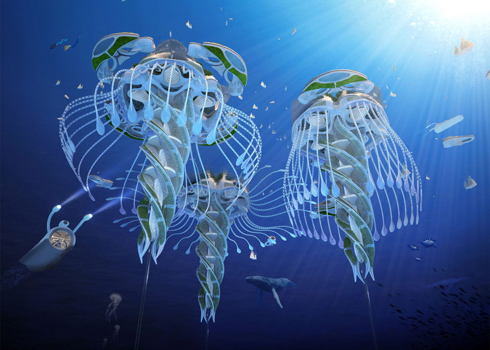 Underwater Eco-Village Plans To Recycle Rubbish Into 'Seascrapers'
